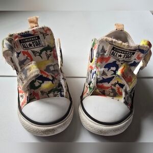 Converse Kids' Colorful Shark Print Sneakers